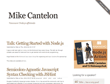 Tablet Screenshot of mikecantelon.com
